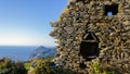 Ruins in a Corsican landscape (France) Royalty Free Stock Photo