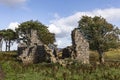 Ruins of Croft at Moss of Tolophin near Auchindoir in Aberdeenshire, Scotland Royalty Free Stock Photo