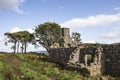 Ruins of Croft at Moss of Tolophin near Auchindoir in Aberdeenshire, Scotland Royalty Free Stock Photo