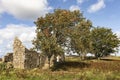 Ruins of Croft at Moss of Tolophin near Auchindoir in Aberdeenshire, Scotland Royalty Free Stock Photo