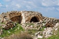 Ruins of crusader castle Bayt Itab, Israel