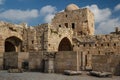 Ruins of the crusaders castle in Sidon & x28;Saida& x29; Royalty Free Stock Photo
