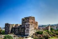 Ruins of crusaders fort in Byblos, Jubayl Lebanon