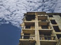 Ruins of demolished apartments in wuhan city