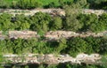 Ruins of destroyed factory