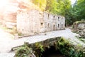 Ruins of Dolsky Mill, Dolsky mlyn, at River Kamenice in Bohemian Switzerland National Park, Czech Republic