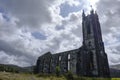 The ruins of Dunlewey Church, located in Poisoned Glen, County Donegal, Ireland