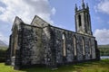 The ruins of Dunlewey Church, located in Poisoned Glen, County Donegal, Ireland