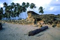 Ruins of Dutch Fort Itamaraca Brazil-some grain