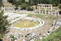 Ruins of earlier Aphrodite temple Royalty Free Stock Photo