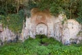 Ruins of Egeria`s Nymphaeum Ninfeo di Egeria. Park of the Caffarella. Royalty Free Stock Photo