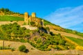 Ruins of Ehrenfels castle near Ruedesheim am Rhein, Germany Royalty Free Stock Photo