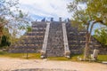 Ruins of El Osario pyramid, Chichen Itza, Yucatan, Mexico, Maya civilization