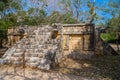 Ruins of El Osario pyramid, Chichen Itza, Yucatan, Mexico, Maya civilization