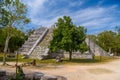 Ruins of El Osario pyramid, Chichen Itza, Yucatan, Mexico, Maya civilization