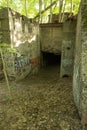 Ruins of electrical station on Hockanum River in Manchester, Connecticut.