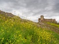 Ruins of enisala fortress, ancient stronghold near black sea coast, dobrogea region, romania