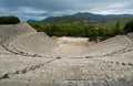 Ruins of epidaurus theater, peloponnese, greece Royalty Free Stock Photo