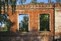 Ruins factory in Ozyory. Moscow Oblast
