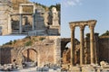 The ruins of the famous ancient city of Ephesus in Turkey, the object of UNESCO