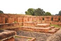 Ruins of a famous historical place situated at Nalanda Bihar in India - Nalanda University Royalty Free Stock Photo