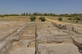 Ruins and fields of Italica, Roman city in the province of Hispania Baetica