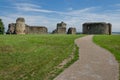 The ruins of Flint Castle