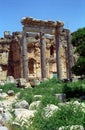 Ruins of the former city of Heliopolis, the city of God Baal, Ba Royalty Free Stock Photo