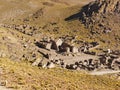 Ruins of a former mining town Pueblo Fantasma