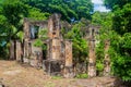 Ruins of a former penal colony at Ile Royale