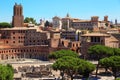 Ruins of Foro di Traiano in Rome Royalty Free Stock Photo