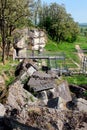 Ruins of Fort XIII San Rideau in Przemysl, Poland Royalty Free Stock Photo