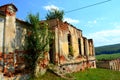 Ruins. Fortified medieval saxon evangelic church in the village Felmer, Felmern, Transylvania, Romania. Royalty Free Stock Photo