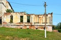 Ruins. Fortified medieval saxon evangelic church in the village Felmer, Felmern, Transylvania, Romania.