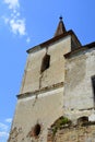 Ruins. Fortified medieval saxon evangelic church in the village Felmer, Felmern, Transylvania, Romania.