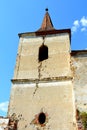 Ruins. Fortified medieval saxon evangelic church in the village Felmer, Felmern, Transylvania, Romania. Royalty Free Stock Photo