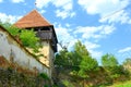 Ruins. Fortified medieval saxon evangelic church in the village Felmer, Felmern, Transylvania, Romania. Royalty Free Stock Photo