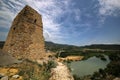 Ruins of the fortress of Bebriscic of the IX century and a view of the Aragvi River