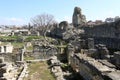 Ruins of fortress in Chersonesos Royalty Free Stock Photo