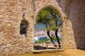 Ruins of the fortress in Tossa de Mar, Spain