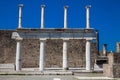 Ruins of the Forum at the ancient city of Pompeii Royalty Free Stock Photo