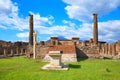 Ruins of the Forum of Pompeii, Campania, Italy, Europe Royalty Free Stock Photo