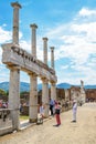 Ruins of the Forum in Pompeii, Italy