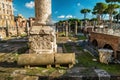 Ruins of the forum of Trajan in Rome