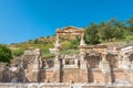 Ruins of the Fountain of Trajan in Ephesus,