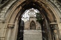 The ruins of a fourteen-century church in Southampton Royalty Free Stock Photo