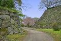 Ruins of Fukuoka castle, Japan. Royalty Free Stock Photo