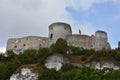 Ruins of Gaillard castle in Les Andelys high about the river seine Royalty Free Stock Photo