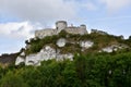 Ruins of Gaillard castle in Les Andelys high about the river seine Royalty Free Stock Photo