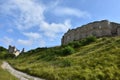 Ruins of Gaillard castle in Les Andelys high about the river seine Royalty Free Stock Photo